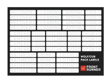 Wolf/Cub Pack Campsite Organizing Labels - by Front Runner - Brixton 4x4 - Buy Online Now!